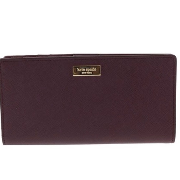 Kate Spade Laurel Way Wallet Mahogany - Picture 2 of 6